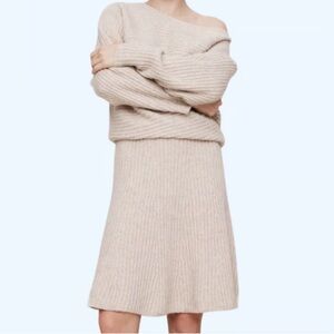 Banana Republic NWT DOLMAN RIBBED MINI SWEATER DRESS